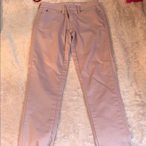 dusty pink skinny pants